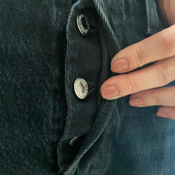 Levi’s Wedgie Black Washed Denim Jeans - Picture 4 of 9